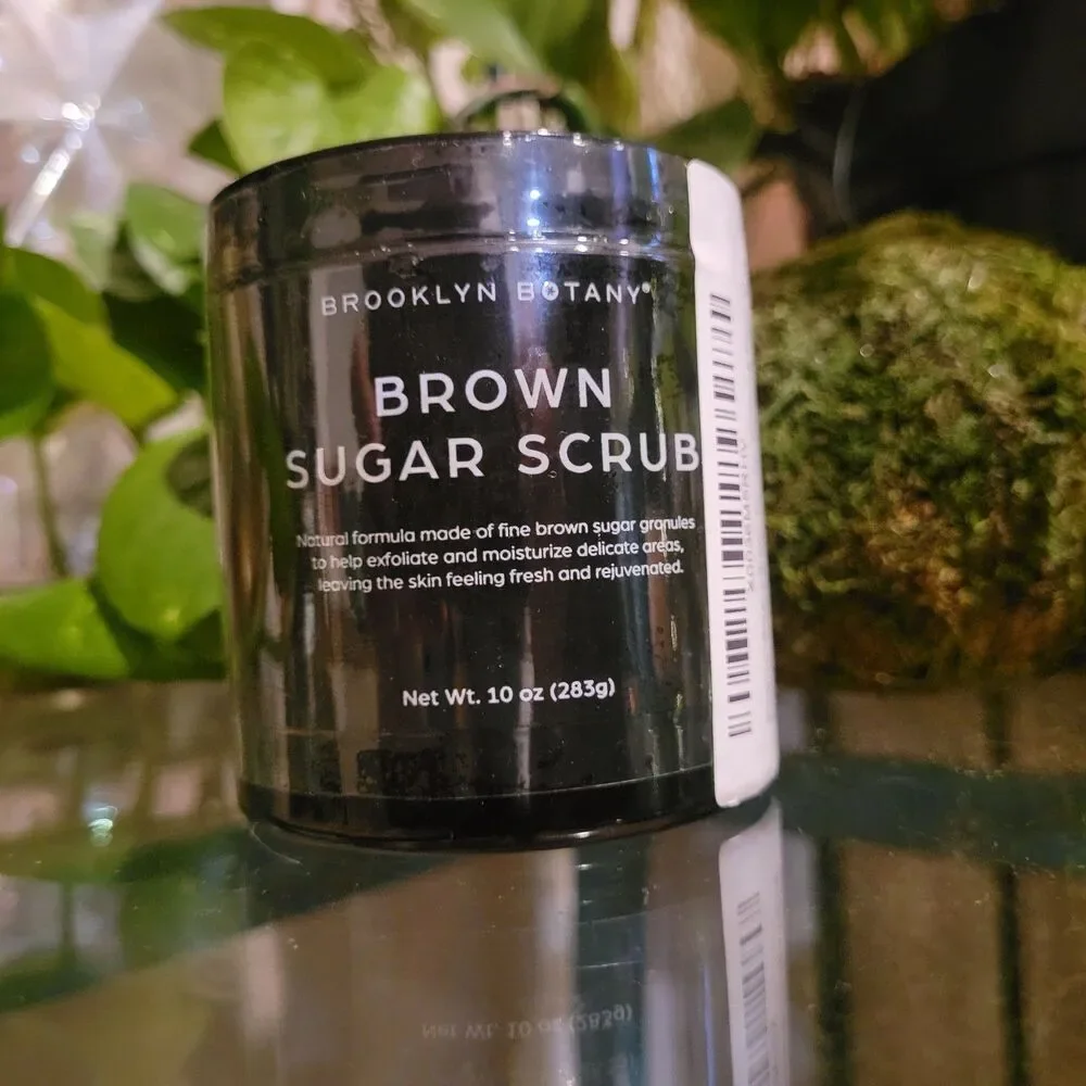 Brown Sugar Body Face Scrub Exfoliating Moisturizing Sweet Almond Oil Soft Skin